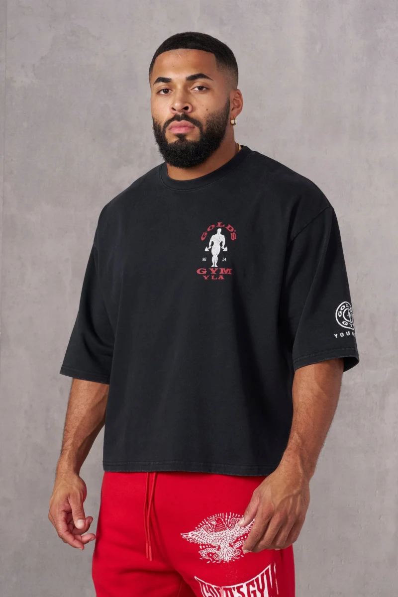 YoungLA x Golds Gym Playera Negra