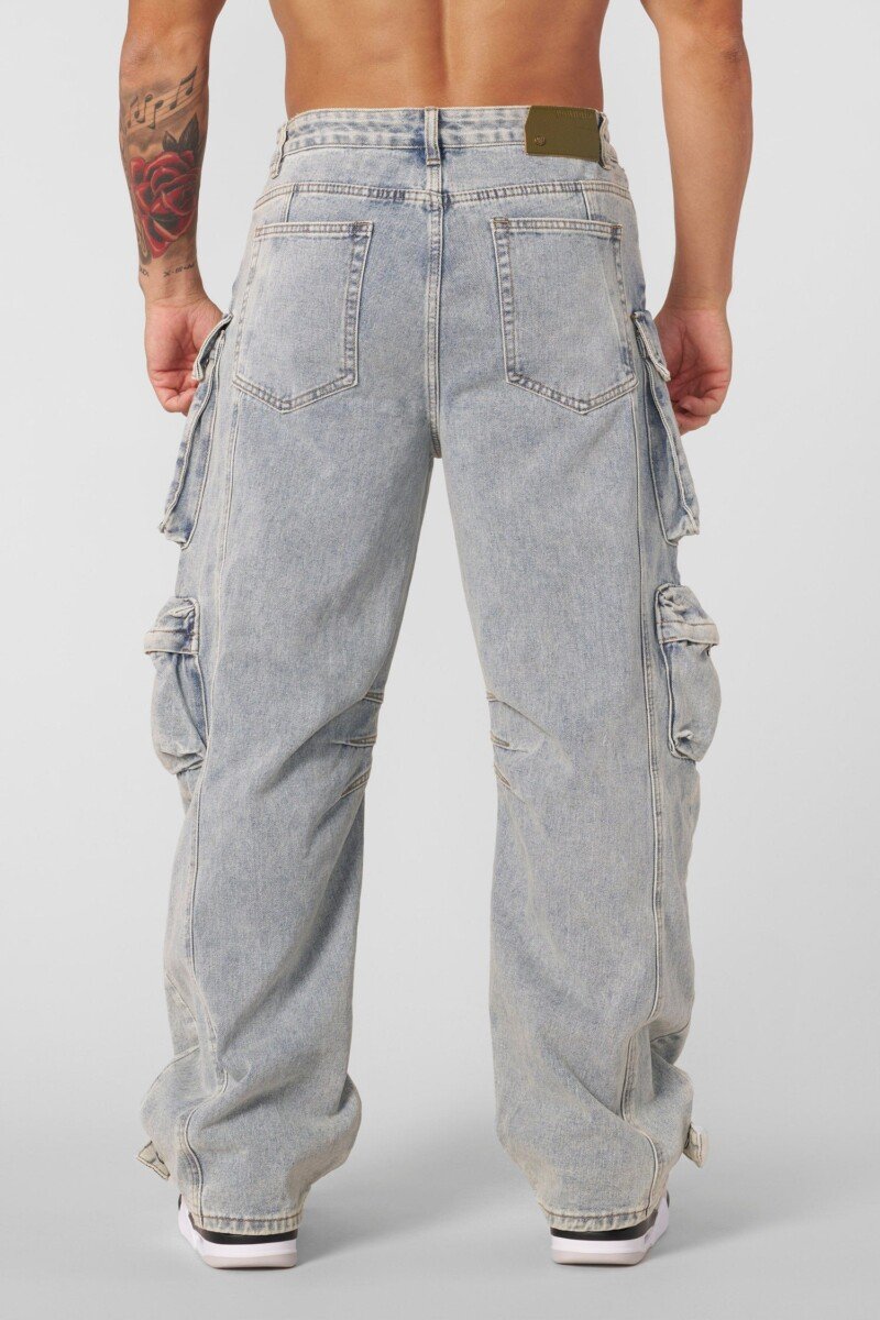 YoungLA Jogger Denim Claro Deslavado