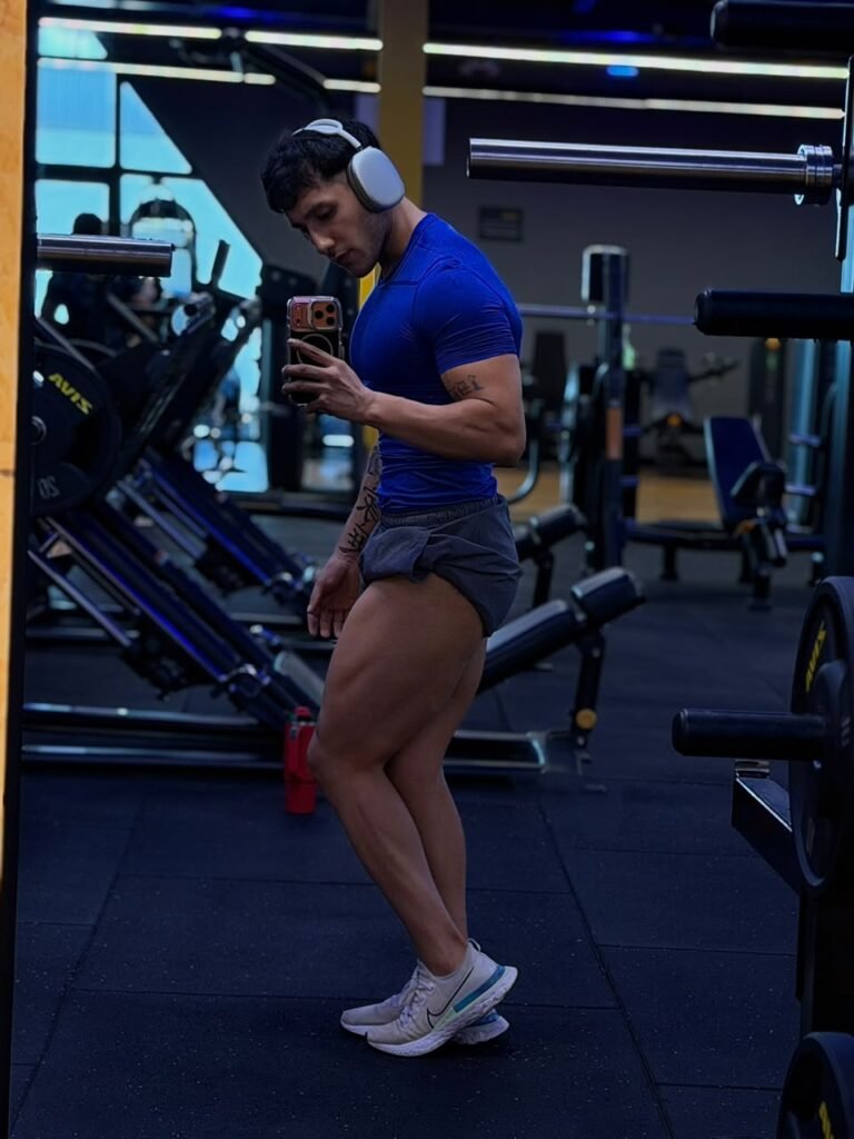 Abdiel López entrenando