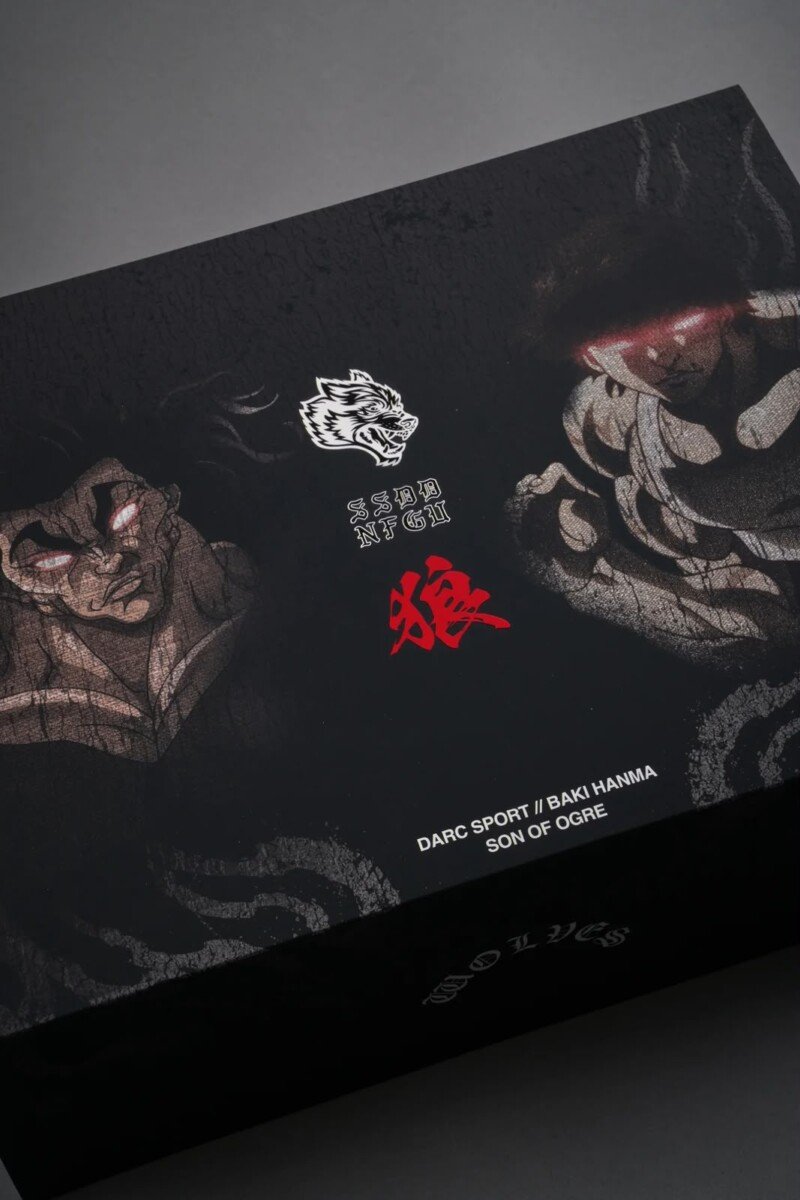 Tapa de la caja Darc Sport x Baki Hanma Son of Ogre