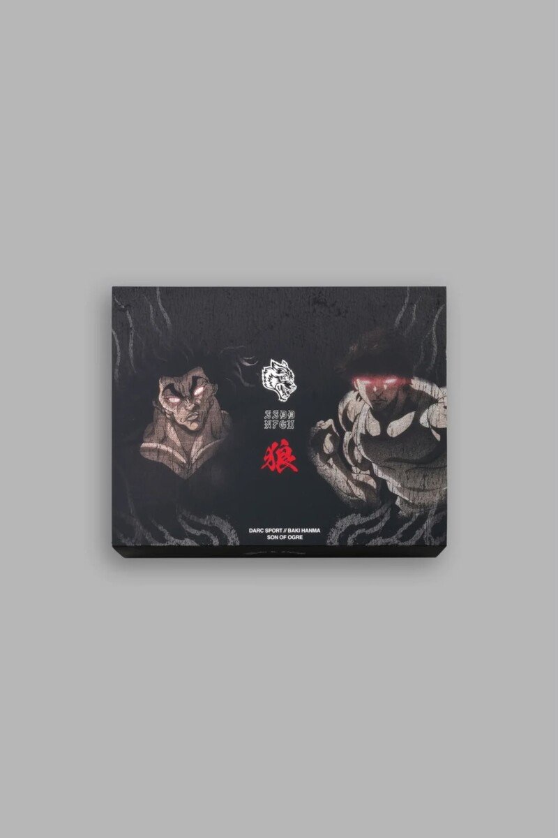 Caja de colección Darc Sport x Baki Son of Ogre cerrada