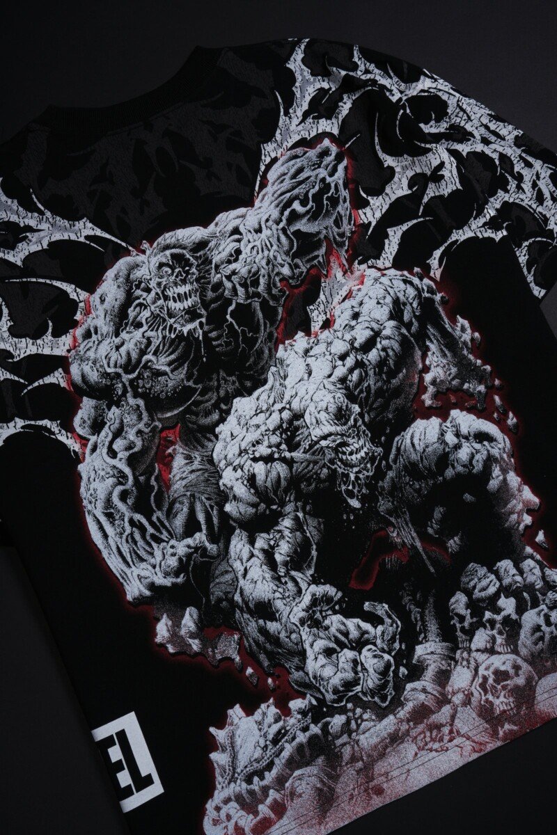 Civil Regime Hulk Zombie "Side By Side" 199X Oversized Tee in Black