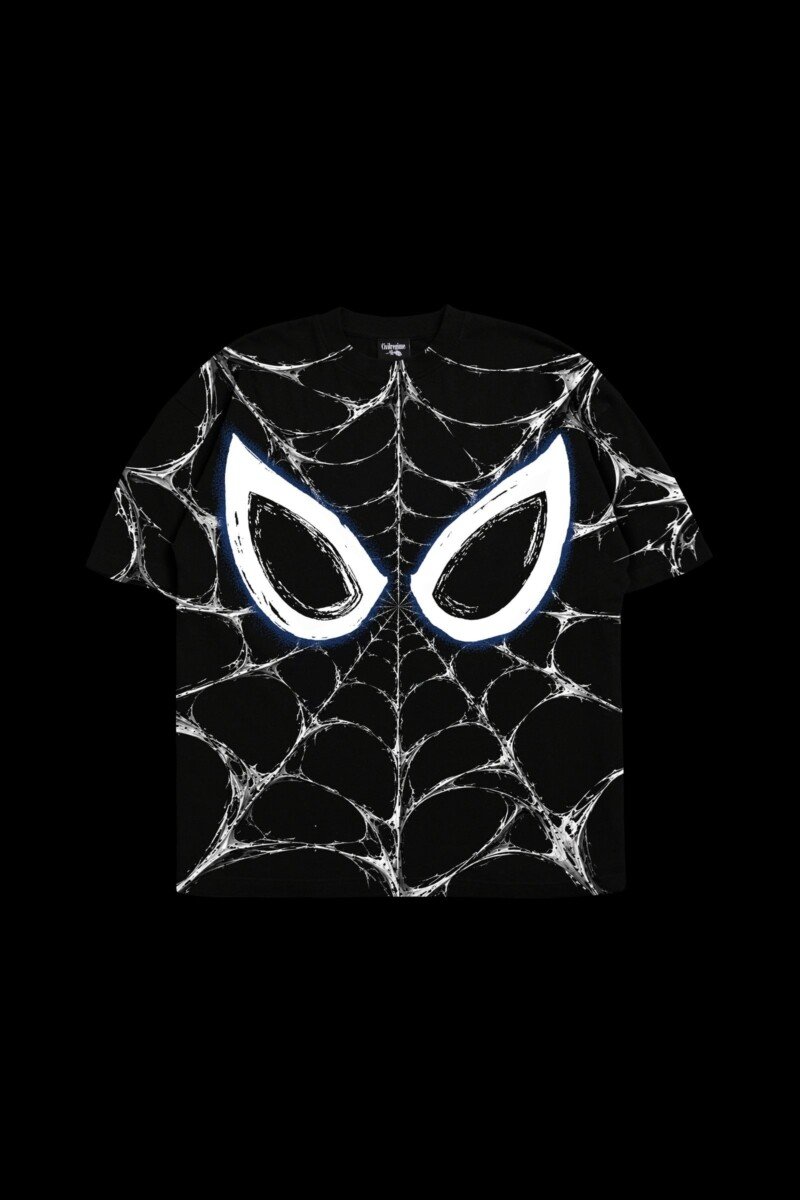 Civil Regime Midnight Webs American Classic Oversized Tee in Multi Color