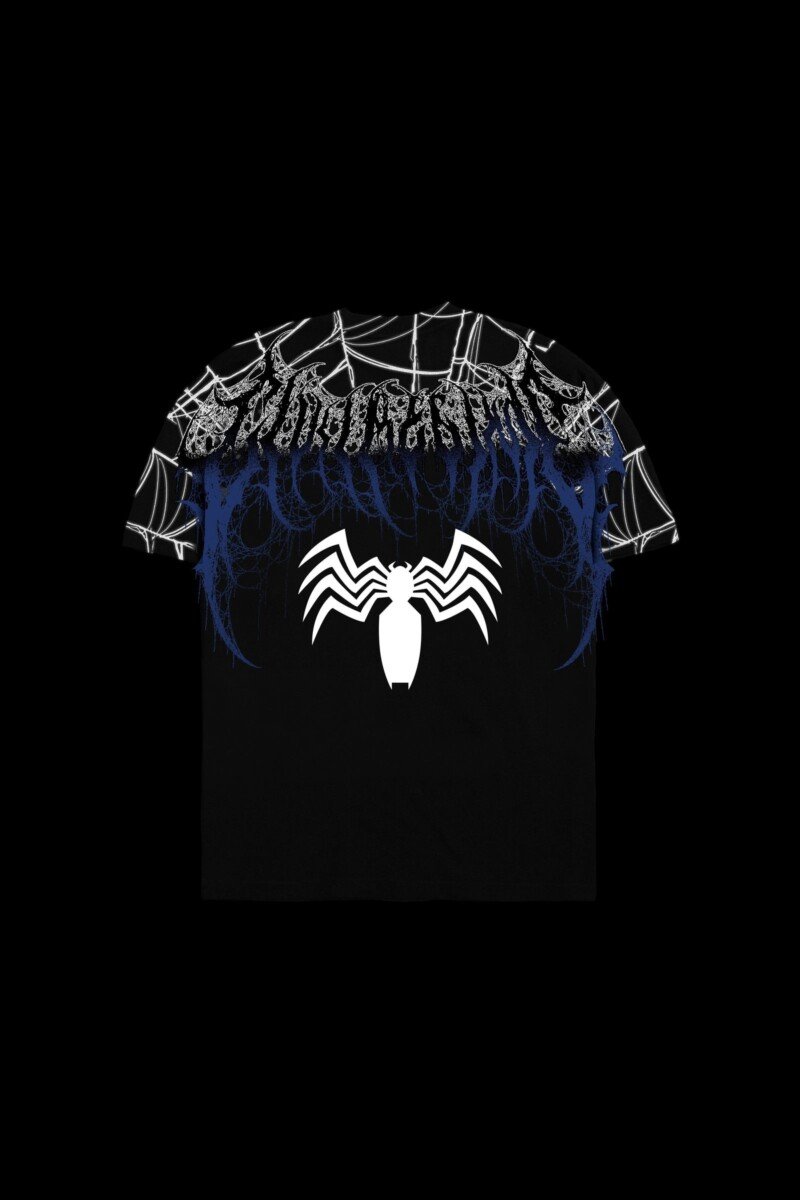 Civil Regime Midnight Webs American Classic Oversized Tee in Multi Color