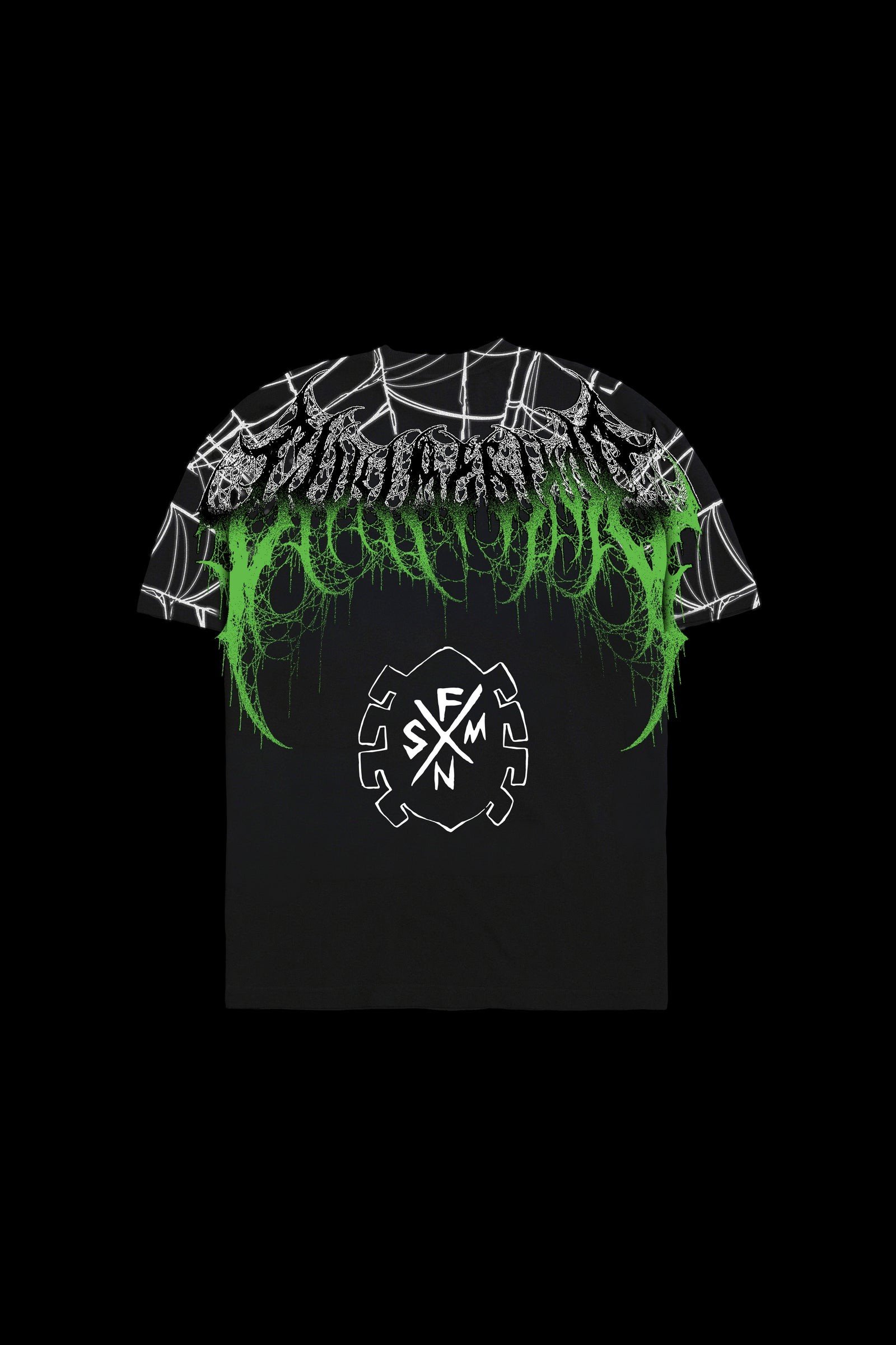 Civil Regime Punk Webs American Classic Oversized Tee in Vintage Ashes
