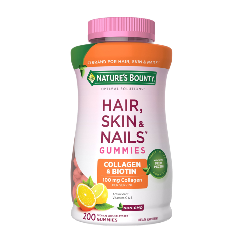 Nature's Bounty Hair, Skin & Nails con Colágeno y Biotina – 200 gomitas