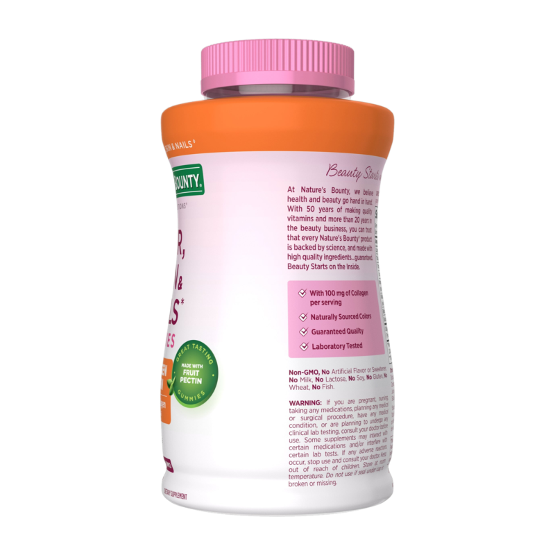 Nature's Bounty Hair, Skin & Nails con Colágeno y Biotina – 200 gomitas