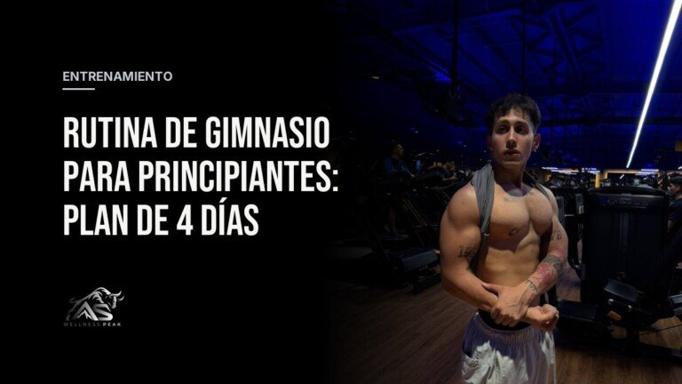 Rutina de gimnasio para principiantes: plan de 4 días