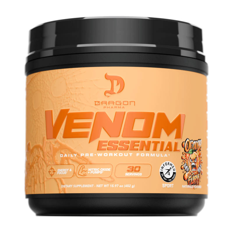 Preentreno Dragon Pharma Venom Essential – Naranja