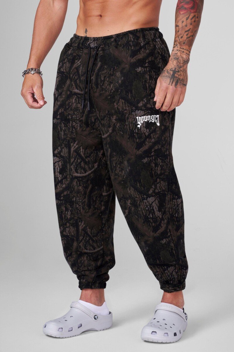 YoungLA Jogger Anime Camuflaje Oscuro