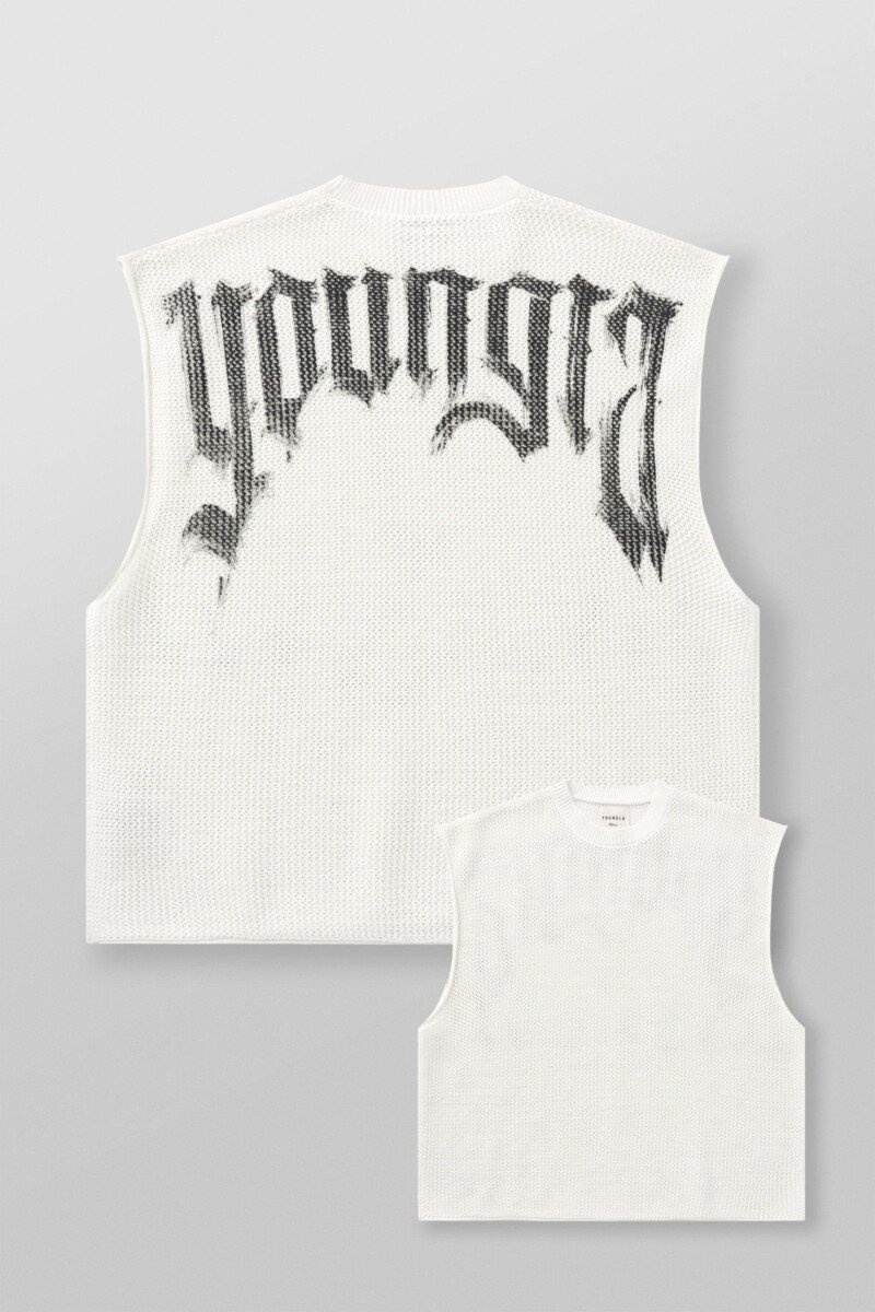 YoungLA Musculosa de Punto Blanca