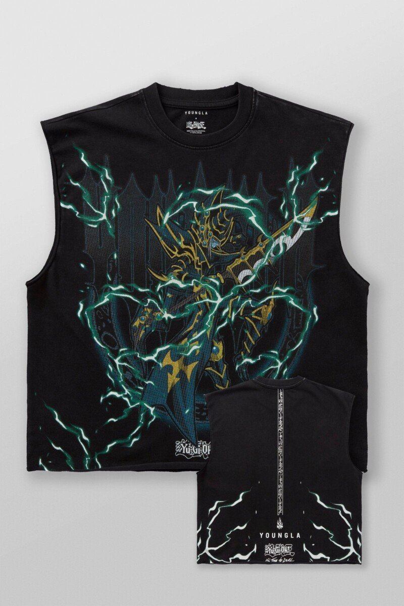 YoungLA x Yu-Gi-Oh! Musculosa Negra Lightning Paladin