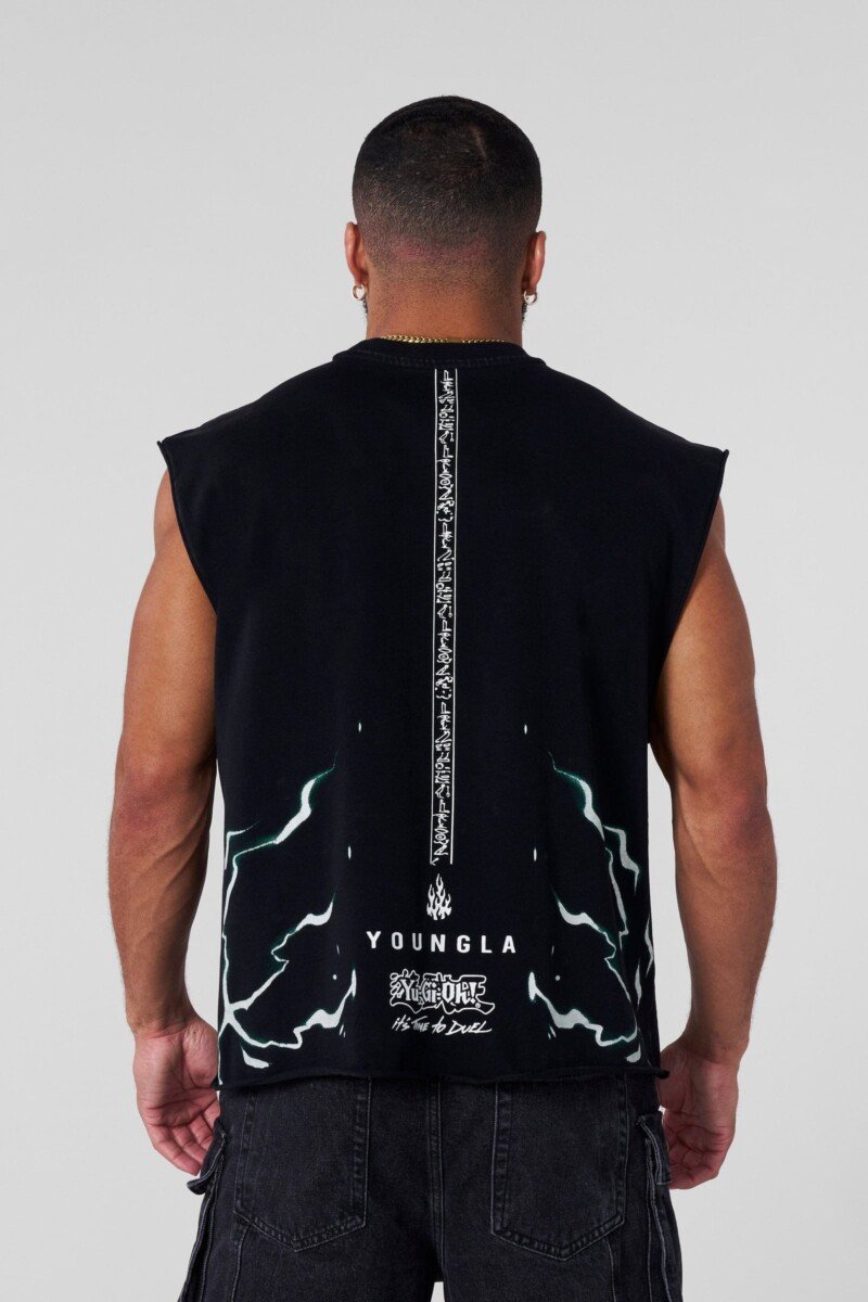YoungLA x Yu-Gi-Oh! Musculosa Negra Lightning Paladin