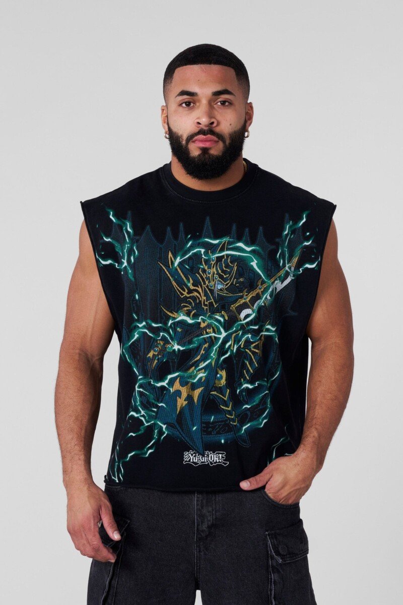 YoungLA x Yu-Gi-Oh! Musculosa Negra Lightning Paladin